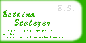 bettina stelczer business card